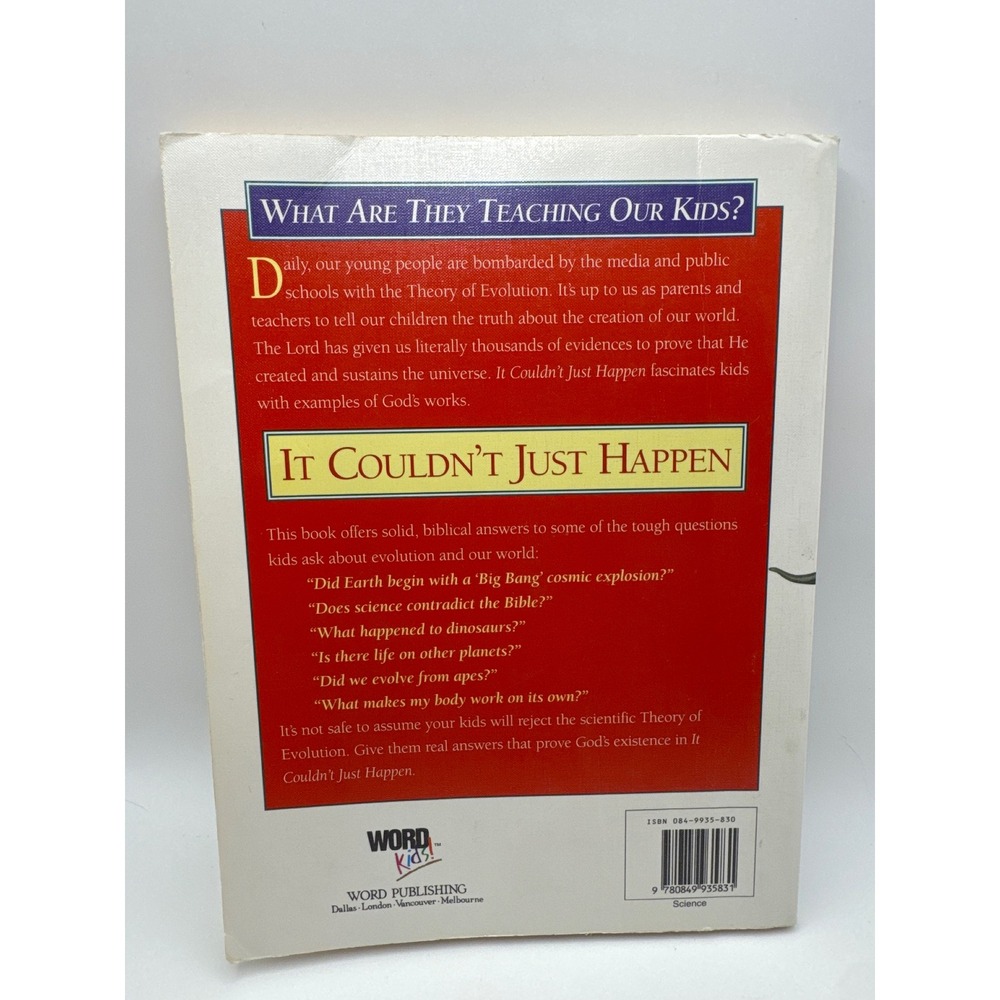 It Couldnt Just Happen Lawrence O Richards Fascinating Facts Softcover 1989 - Picture 2 of 2